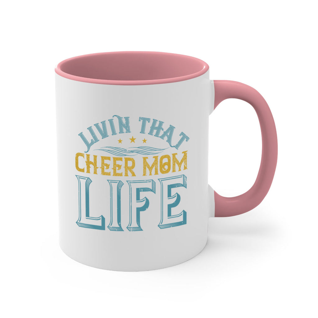 Livin that cheer mom life 786#- football-Mug / Coffee Cup