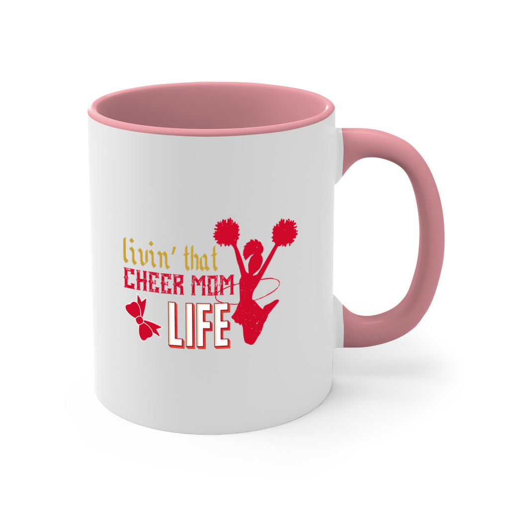 Livin that cheer mom life 787#- football-Mug / Coffee Cup