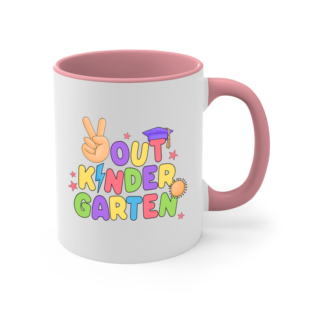 Peace Out Kindergarten Peace Hand 14#- Kindergarten-Mug / Coffee Cup