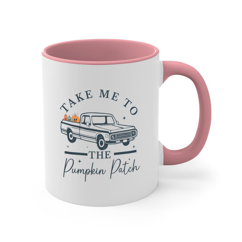 Take Me To The Pumpkin Patch 593#- fall-Mug / Coffee Cup