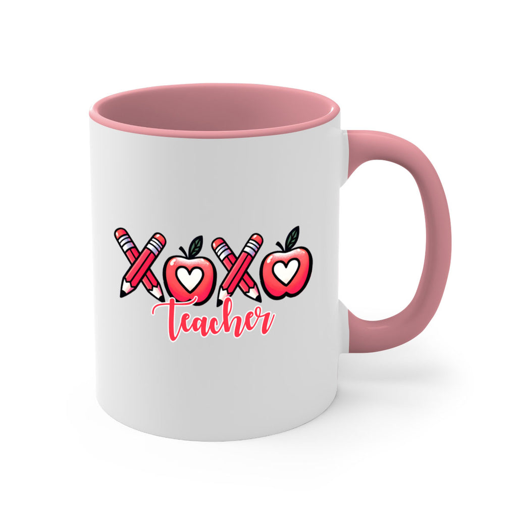 XOXO Teacher Apple Valentine 20#- teacher-Mug / Coffee Cup