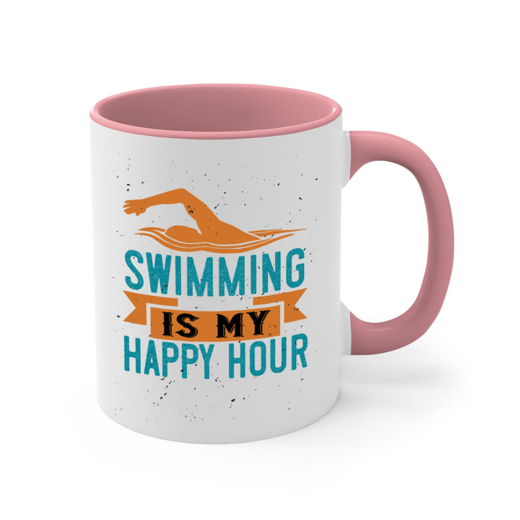 swimming is myhappy hour 378#- swimming-Mug / Coffee Cup