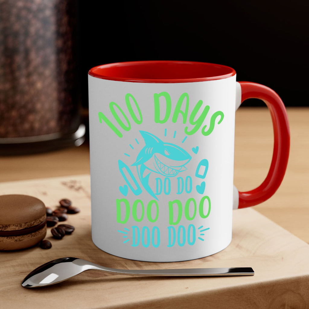 100 days shark doo doo 21#- 100 days-Mug / Coffee Cup