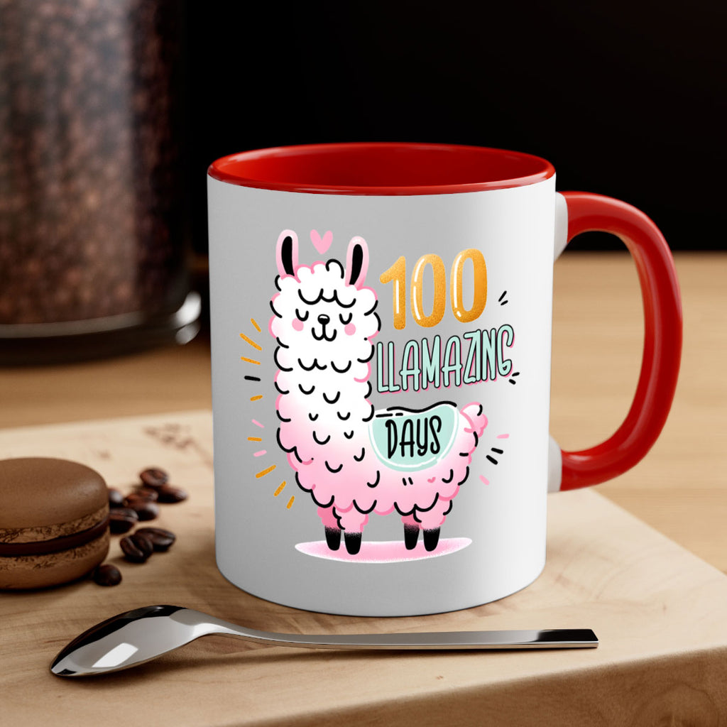 100th Day of School Llama 39#- 100 days-Mug / Coffee Cup