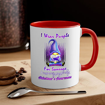 Alzheimers Awareness Products I Wear Purple Ribbon Gnome 22#- alzheimers-Mug / Coffee Cup