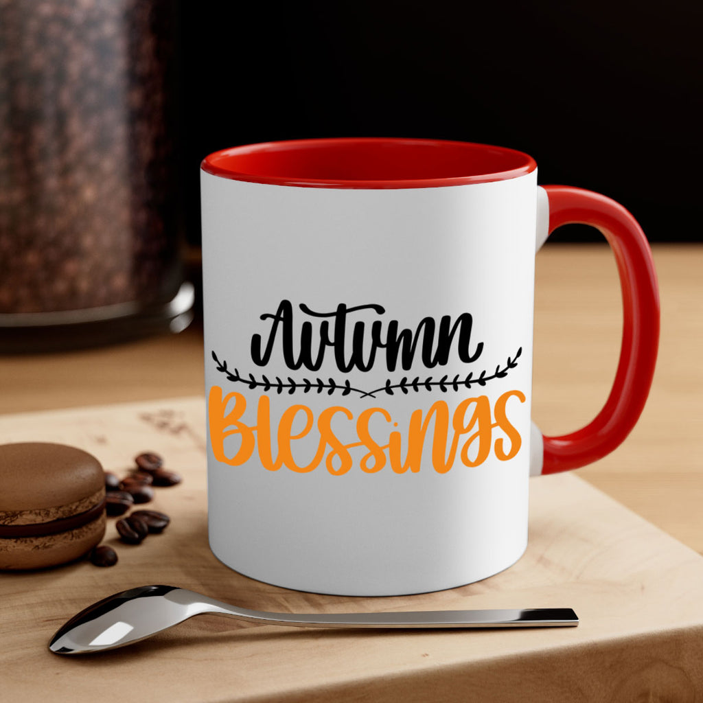 Autumn Blessings 473#- fall-Mug / Coffee Cup