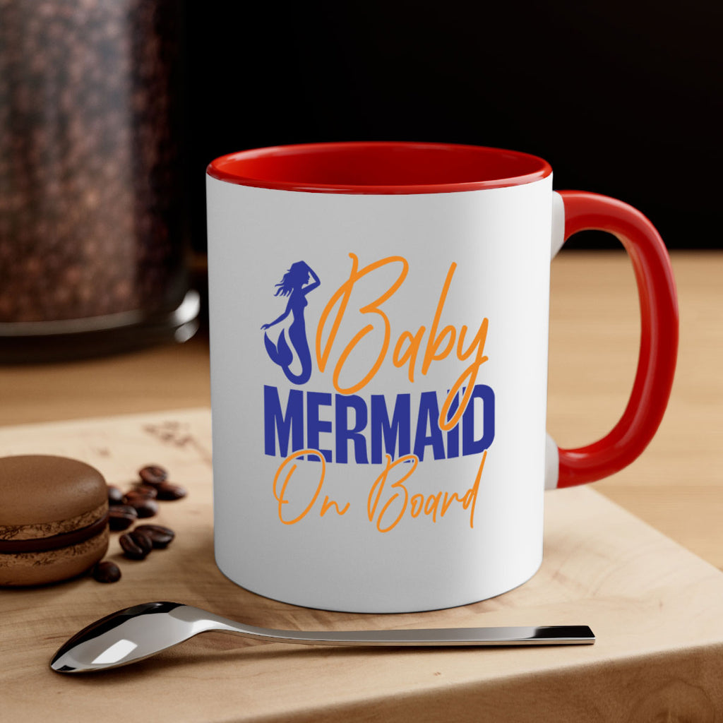 Baby Mermaid on Board 20#- mermaid-Mug / Coffee Cup