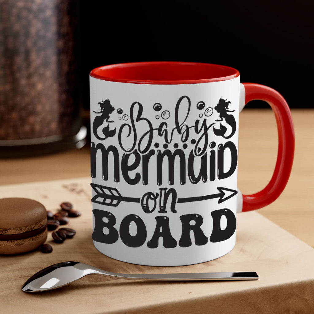 Baby mermaid on board 34#- mermaid-Mug / Coffee Cup