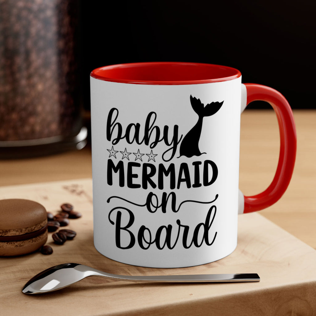 Baby mermaid on board 36#- mermaid-Mug / Coffee Cup