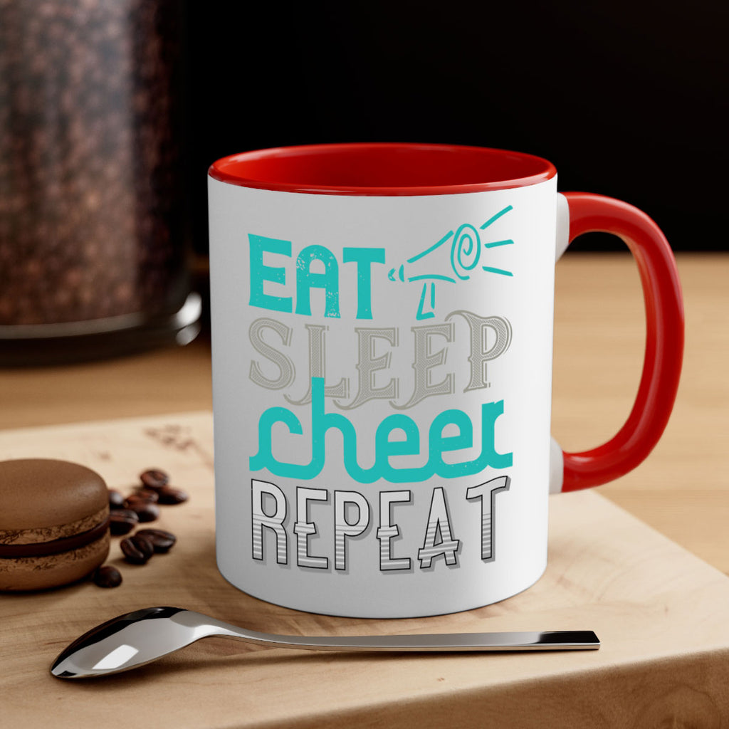Eat sleep cheer reapet 1317#- football-Mug / Coffee Cup