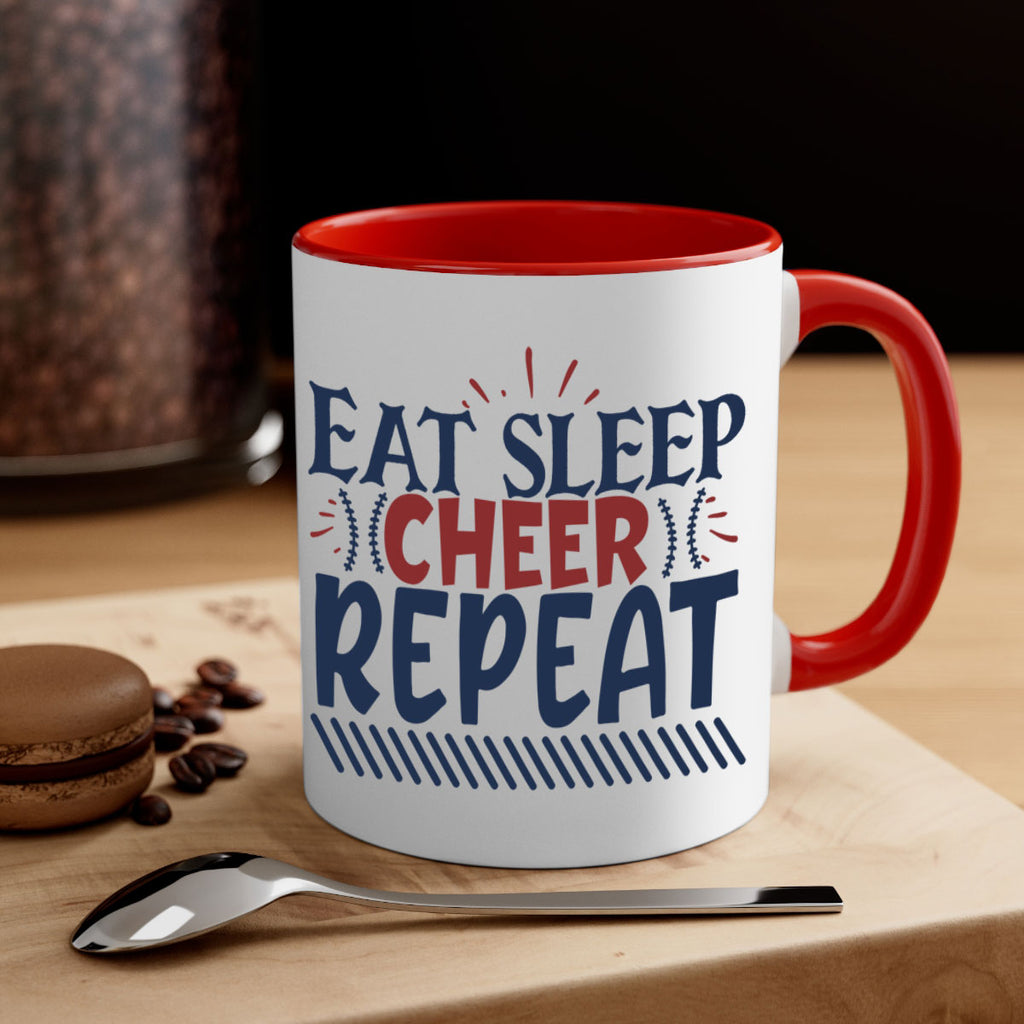 Eat sleep cheer repeat 1547#- football-Mug / Coffee Cup