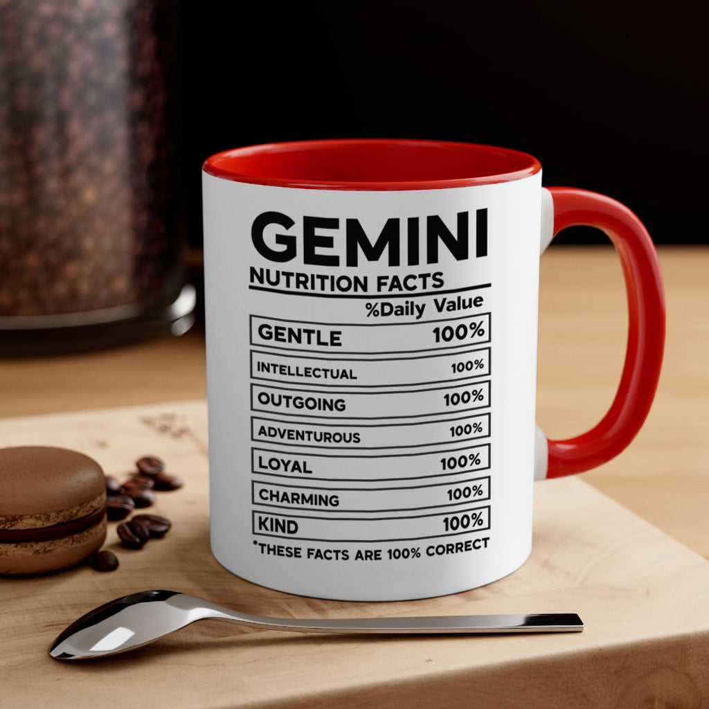 Gemini Nutrition Facts 220#- zodiac-Mug / Coffee Cup