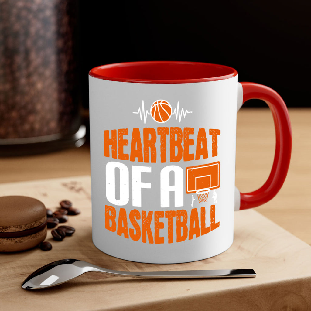 Heartbeat of a basketball 1191#- basketball-Mug / Coffee Cup