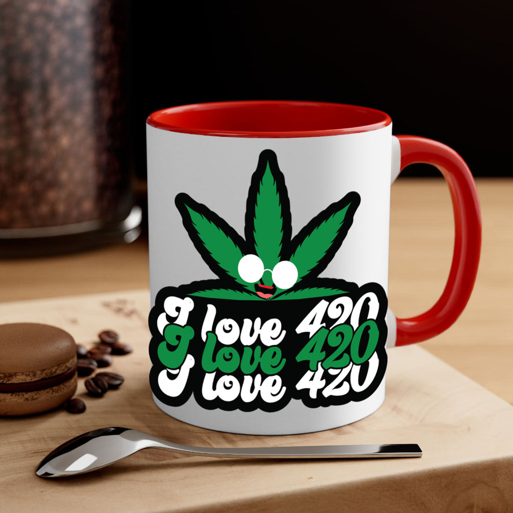 I love 420 123#- marijuana-Mug / Coffee Cup