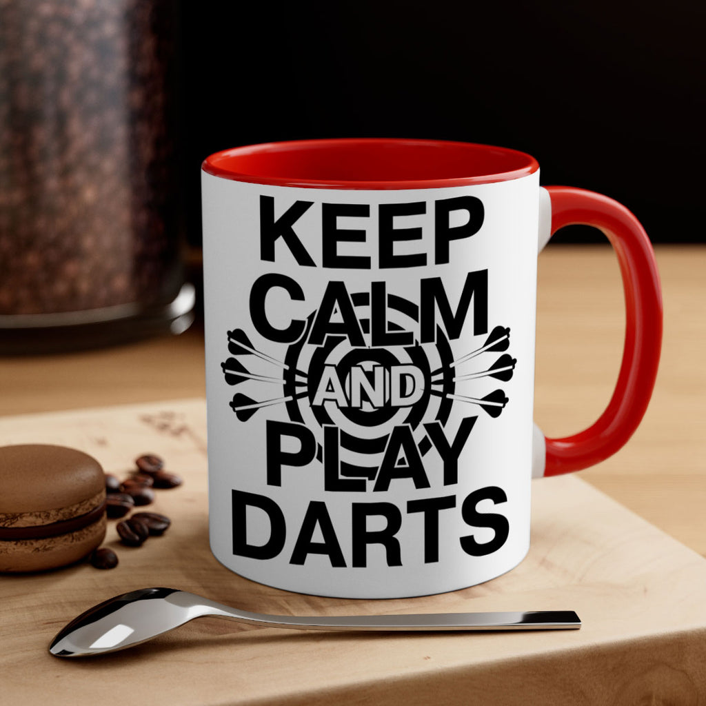 Keep calm And play Darts 961#- darts-Mug / Coffee Cup