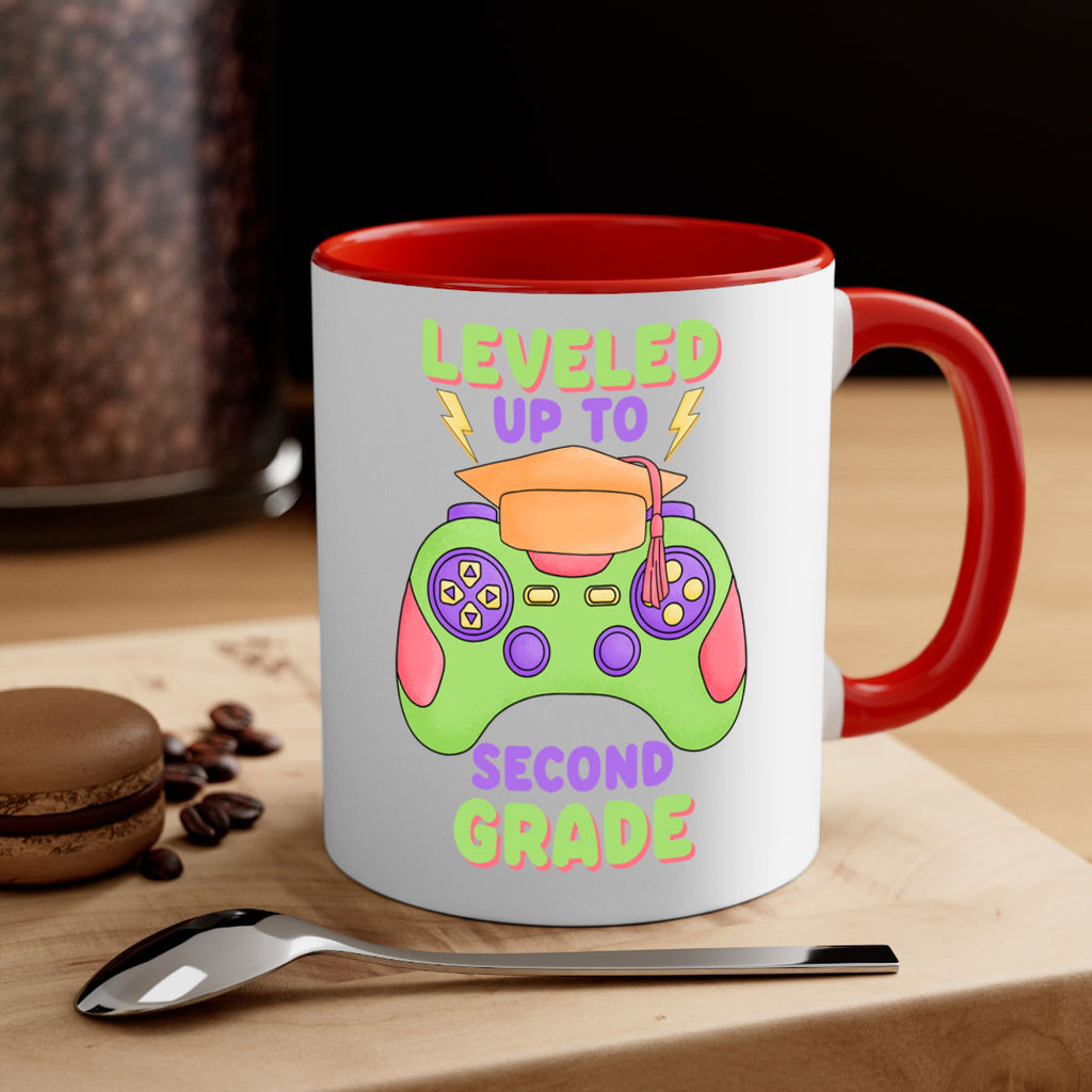 Leveled up to 2nd Grade 15#- second grade-Mug / Coffee Cup