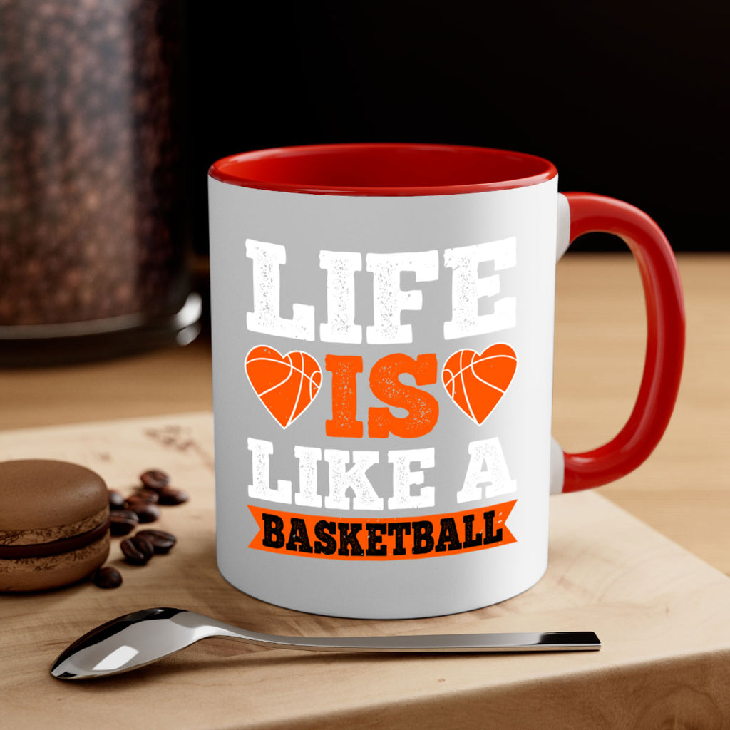 Life is like a basketball 2043#- basketball-Mug / Coffee Cup