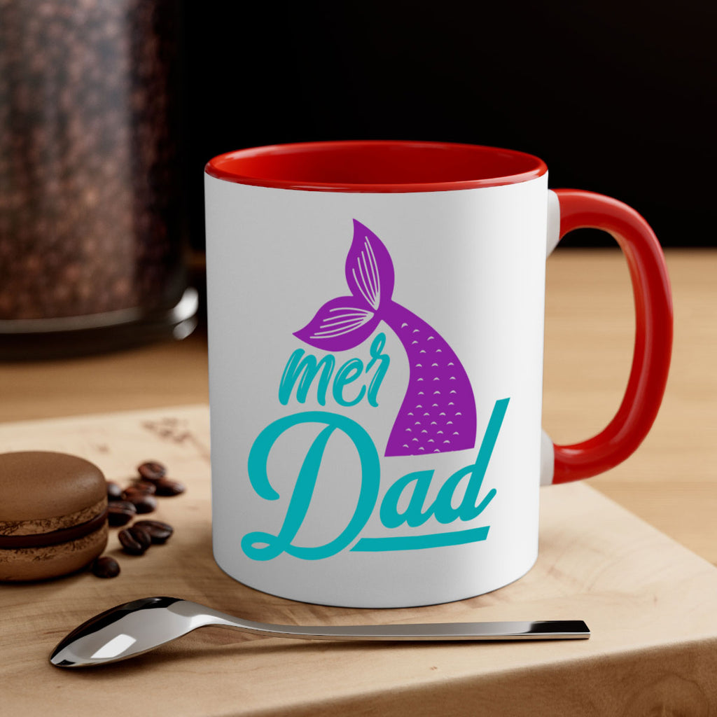 Mer Dad 325#- mermaid-Mug / Coffee Cup