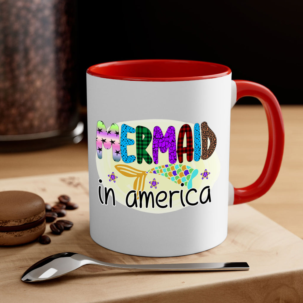 Mermaid In America 419#- mermaid-Mug / Coffee Cup
