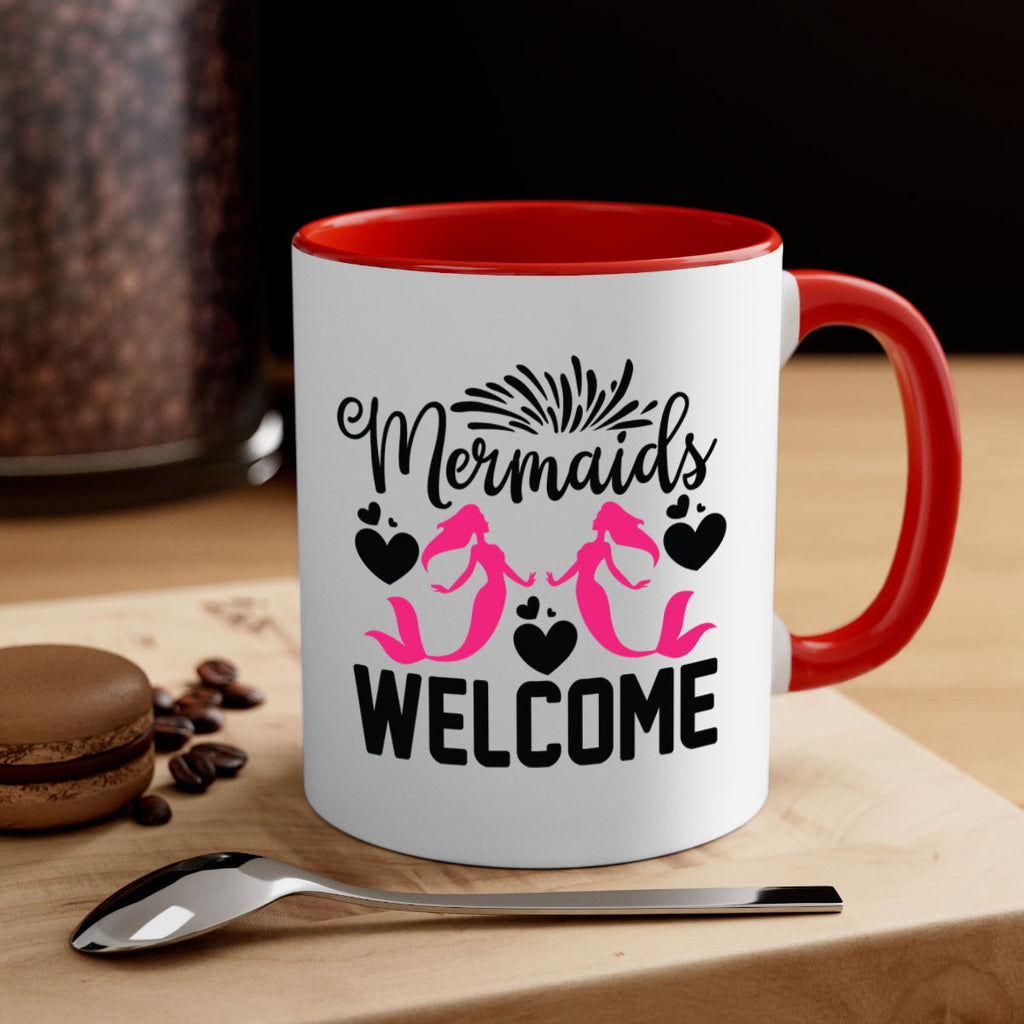 Mermaids Welcome 499#- mermaid-Mug / Coffee Cup
