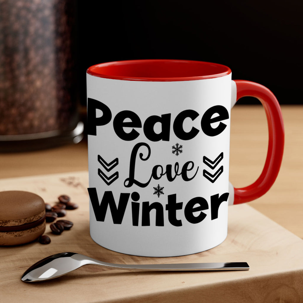 Peace Love Winter333#- winter-Mug / Coffee Cup