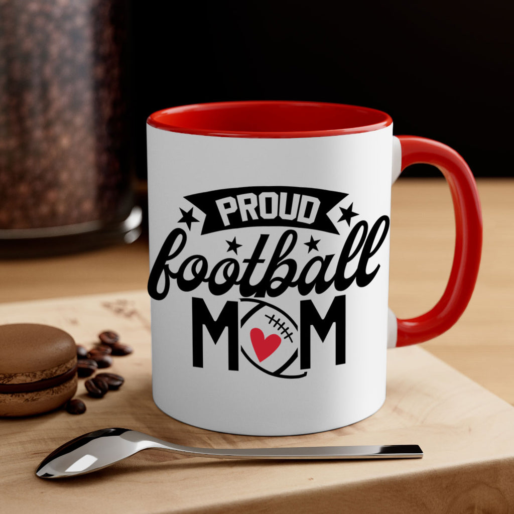 Proud football mom 563#- football-Mug / Coffee Cup