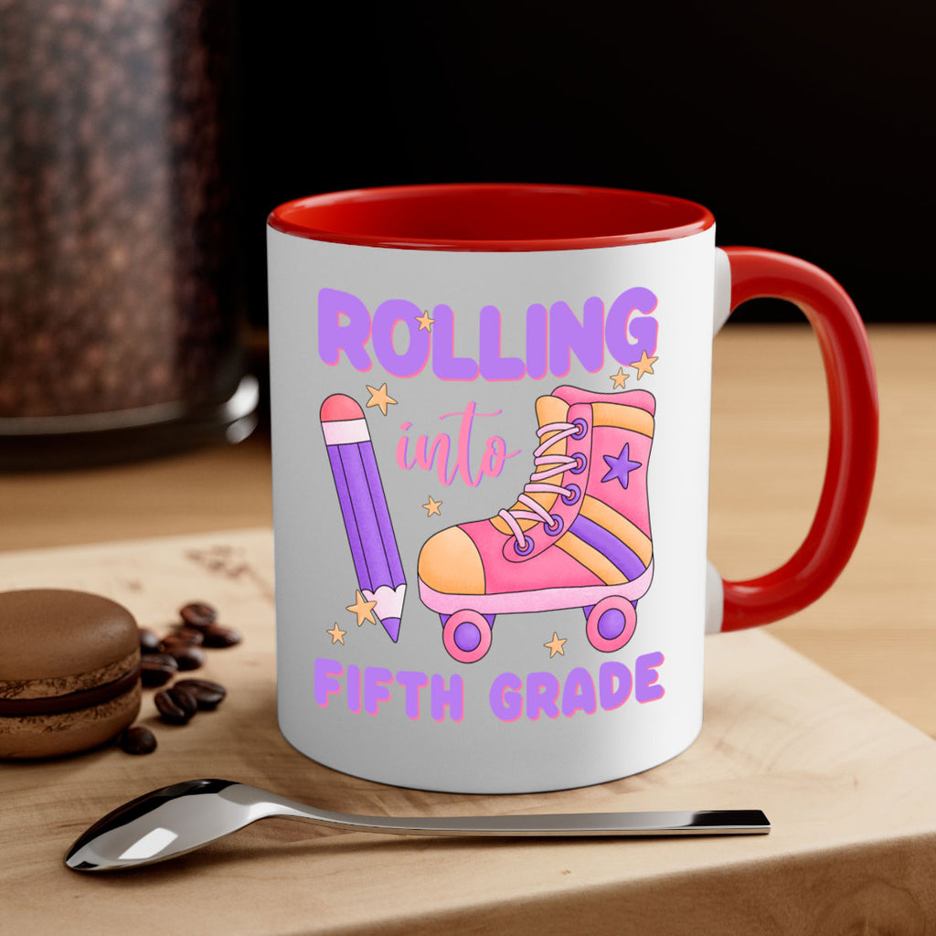 Rolling into 5th Grade 26#- 5th grade-Mug / Coffee Cup