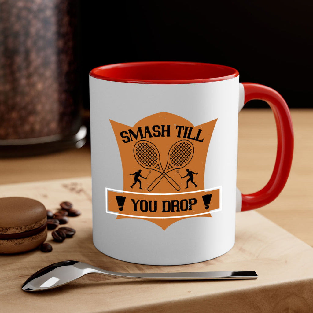 SMASH till you drop 1864#- badminton-Mug / Coffee Cup