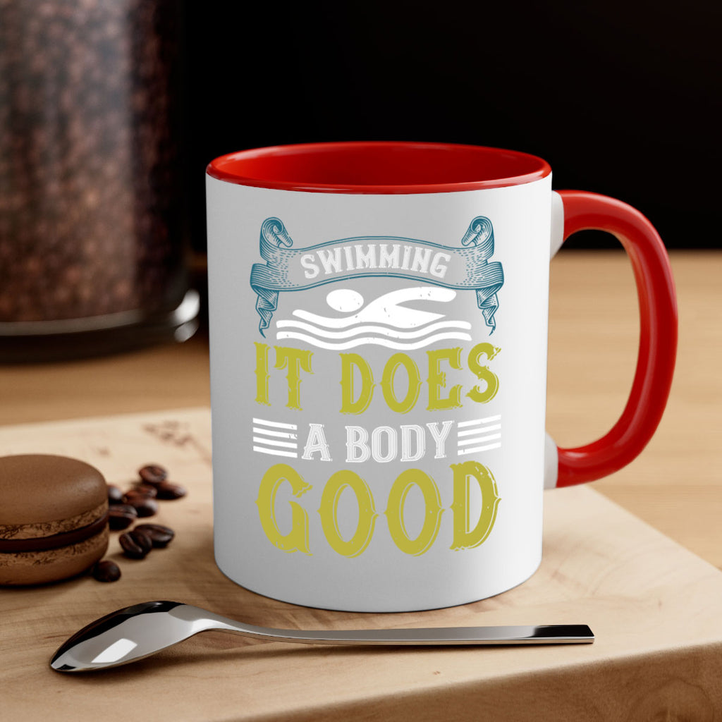 Swimming it does a body good 372#- swimming-Mug / Coffee Cup