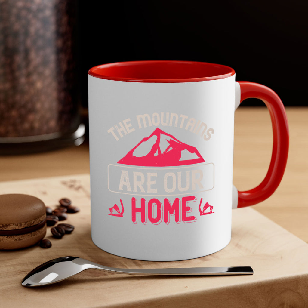The mountains are our home 194#- ski-Mug / Coffee Cup