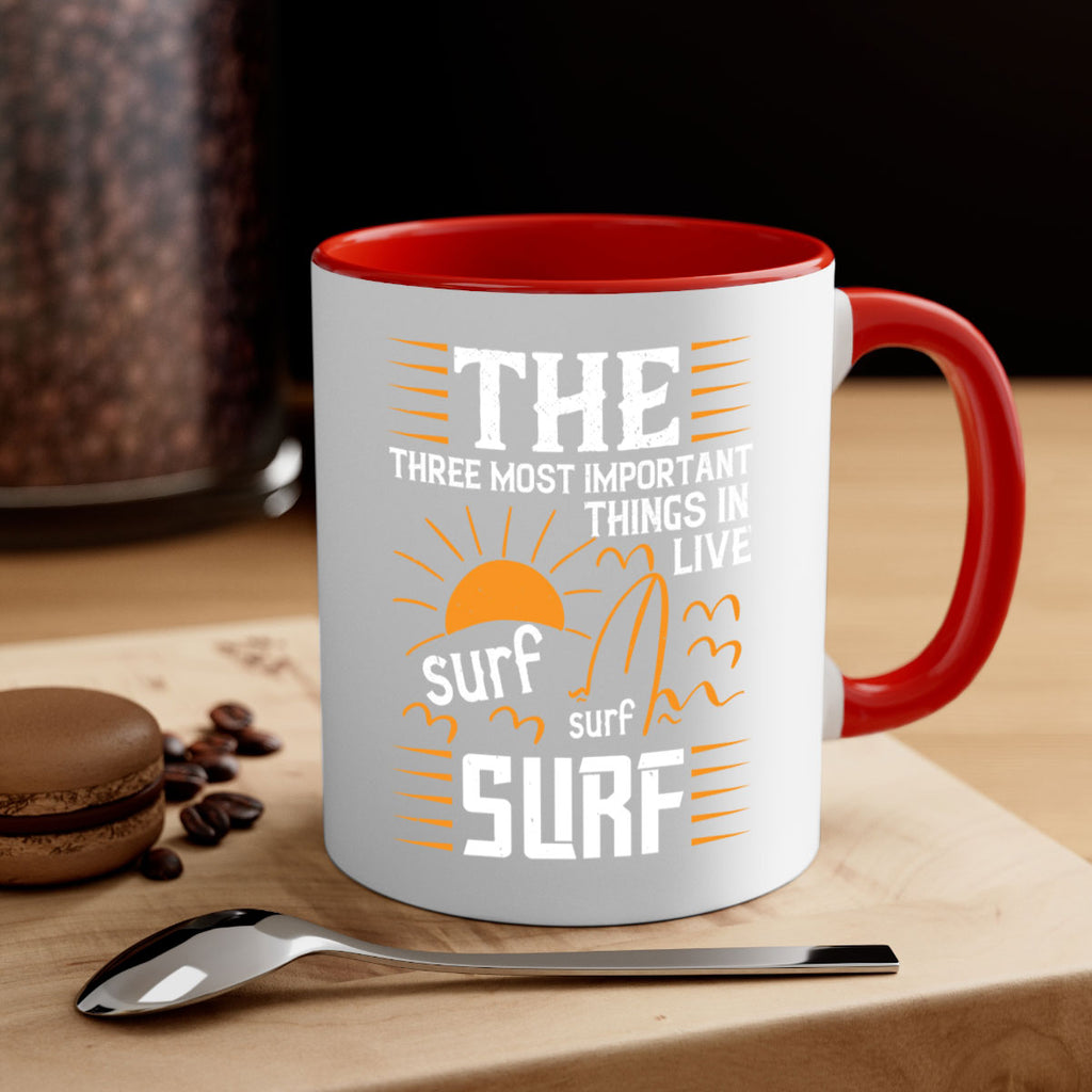 The three most important things in life sur surf surf 174#- surfing-Mug / Coffee Cup