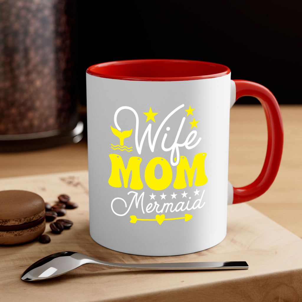 Wife Mom Mermaid 669#- mermaid-Mug / Coffee Cup