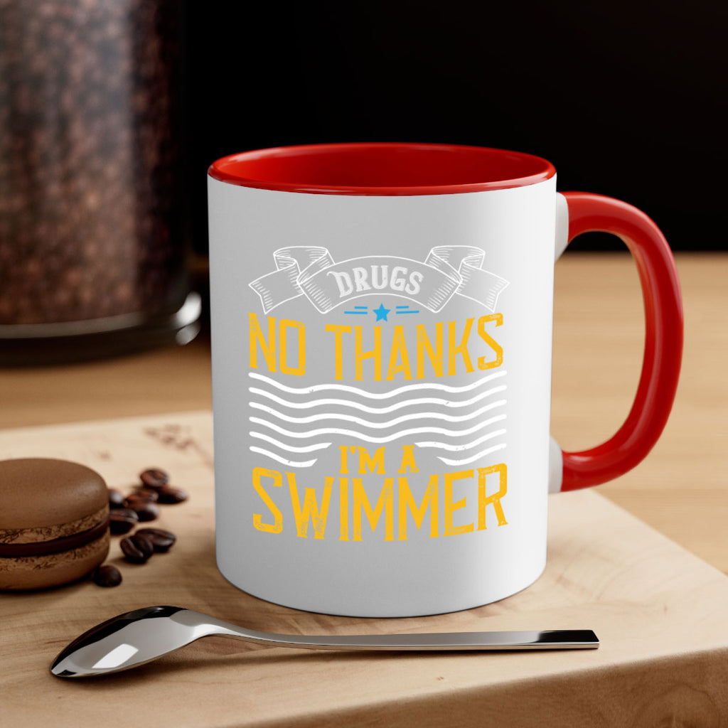 drugs No thanks im a swimmer 1324#- swimming-Mug / Coffee Cup