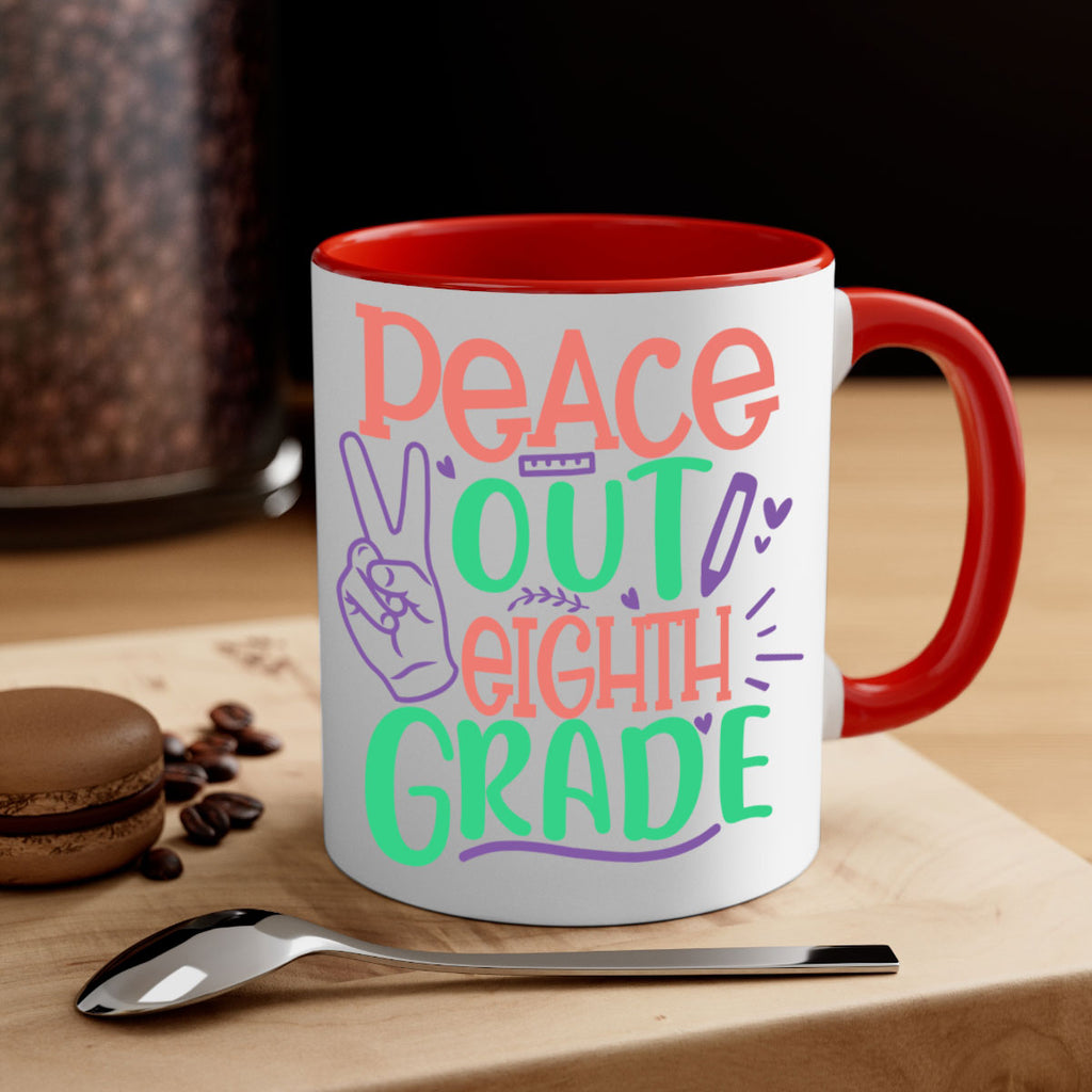 peace out 8th gradee 3#-8th grade-Mug / Coffee Cup