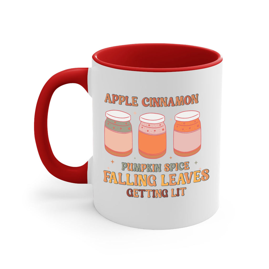 Apple Cinnamon Pumpkin Spice Falling Leaves Getting Lit 12#- fall-Mug / Coffee Cup