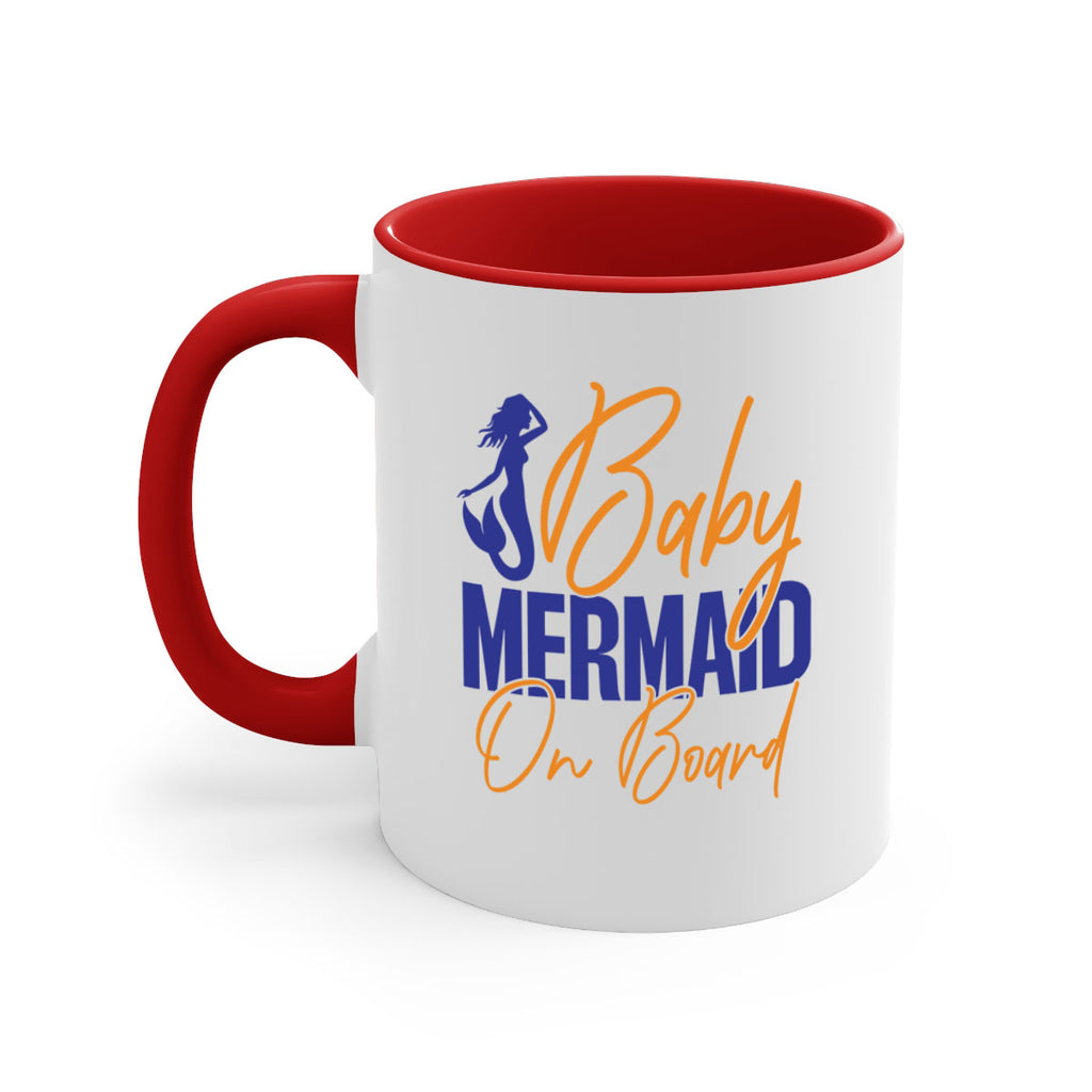 Baby Mermaid on Board 20#- mermaid-Mug / Coffee Cup