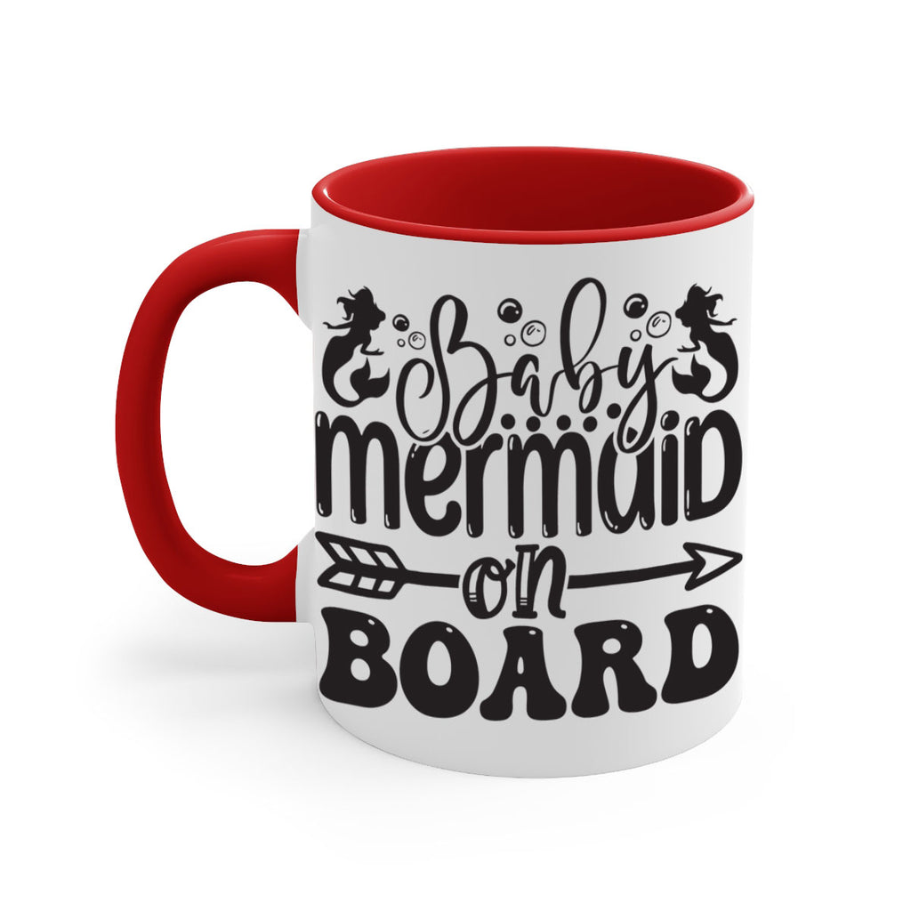 Baby mermaid on board 34#- mermaid-Mug / Coffee Cup