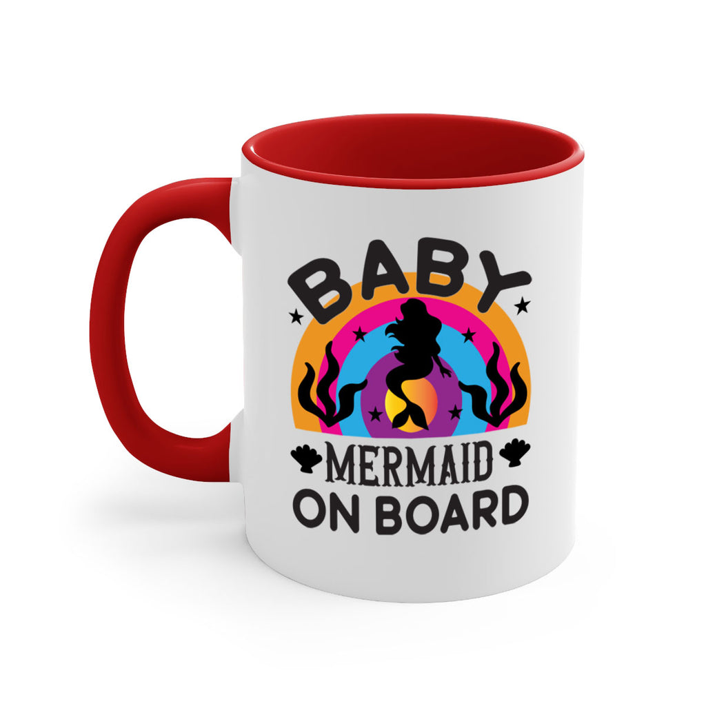 Baby mermaid on board 37#- mermaid-Mug / Coffee Cup
