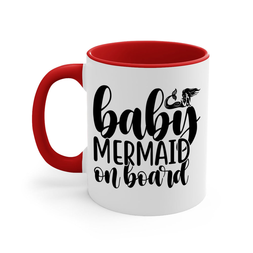 Baby mermaid on board 41#- mermaid-Mug / Coffee Cup