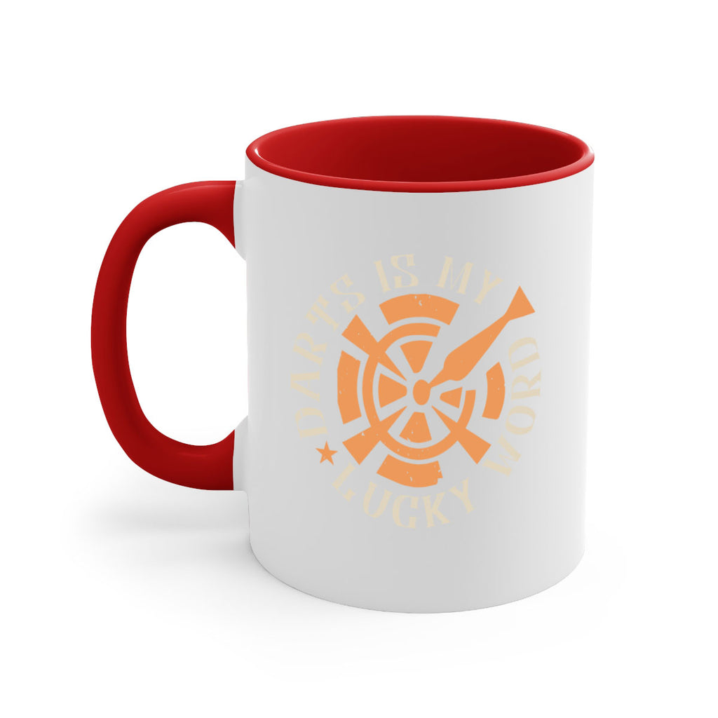 Darts Is My Lucky Word 2352#- darts-Mug / Coffee Cup