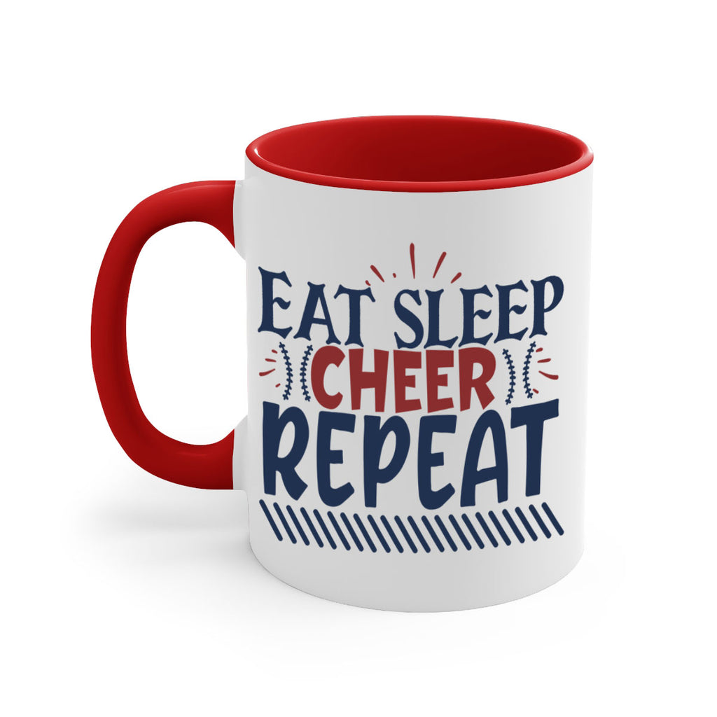 Eat sleep cheer repeat 1547#- football-Mug / Coffee Cup