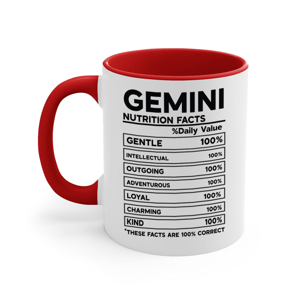 Gemini Nutrition Facts 220#- zodiac-Mug / Coffee Cup