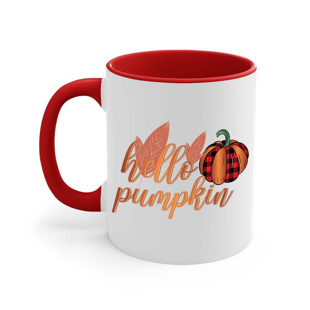 Hello Pumpkin 294#- fall-Mug / Coffee Cup