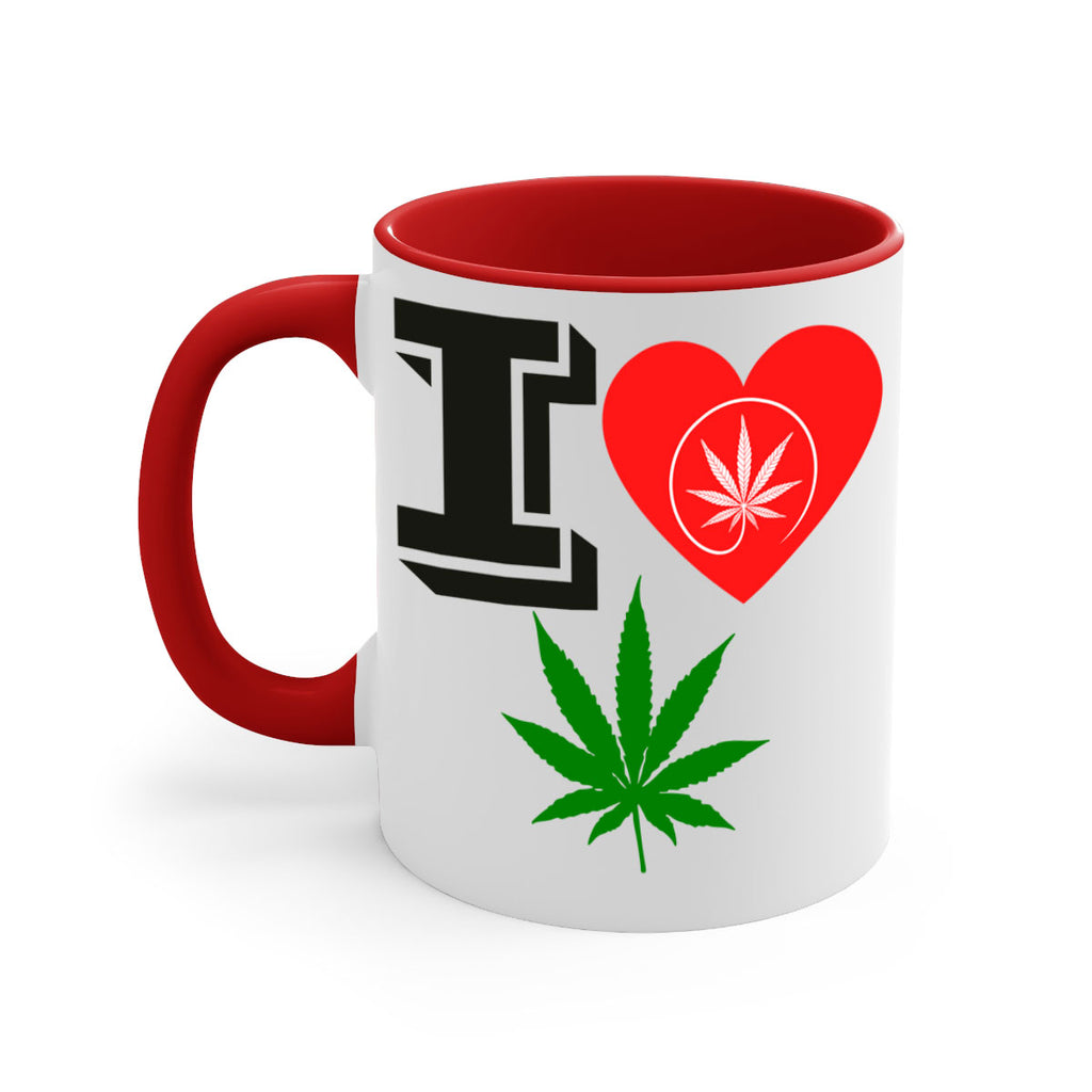 I love Cannabis heart 126#- marijuana-Mug / Coffee Cup