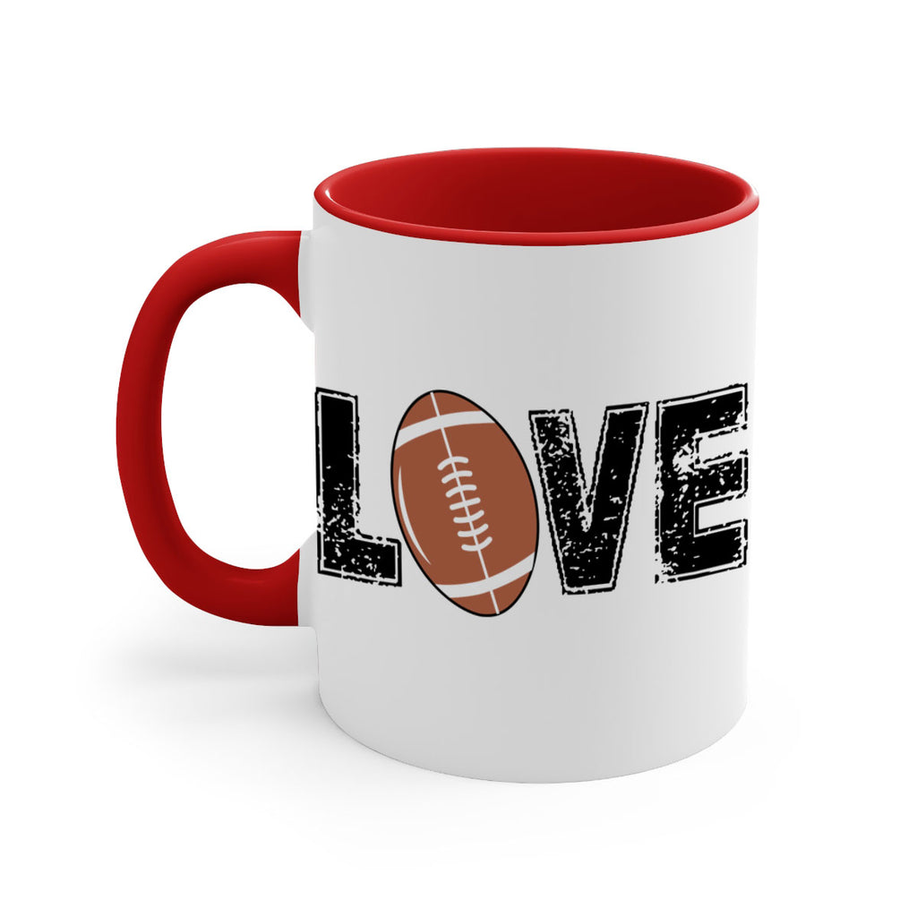 Love 739#- football-Mug / Coffee Cup