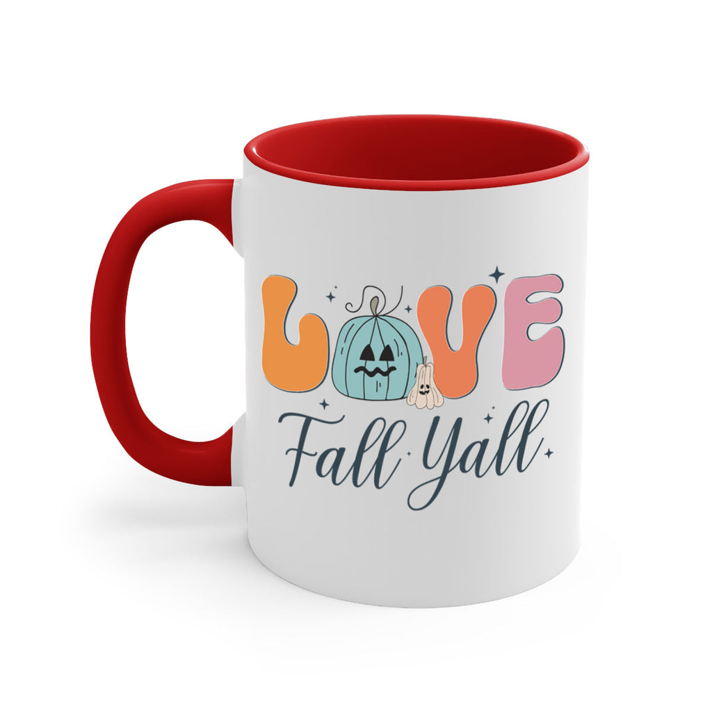 Love Fall Yall 413#- fall-Mug / Coffee Cup