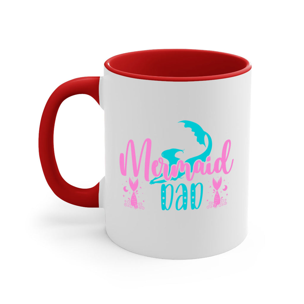 Mermaid Dad 356#- mermaid-Mug / Coffee Cup