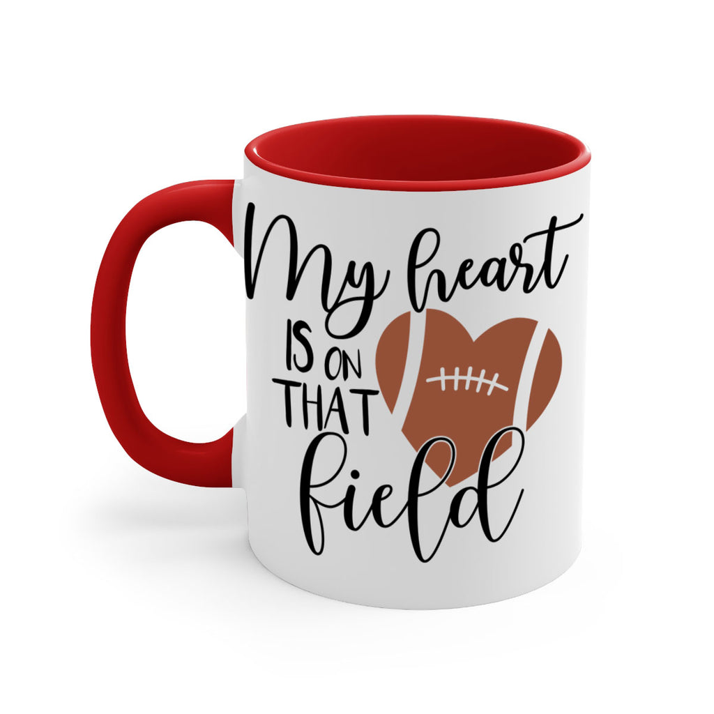 My heart is on that field 639#- football-Mug / Coffee Cup