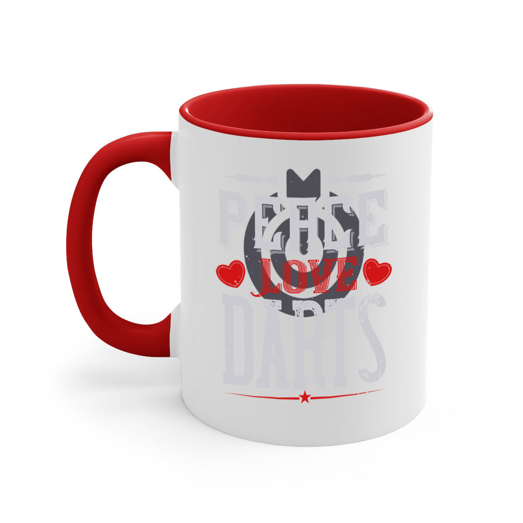 Peace Love Darts 1875#- darts-Mug / Coffee Cup