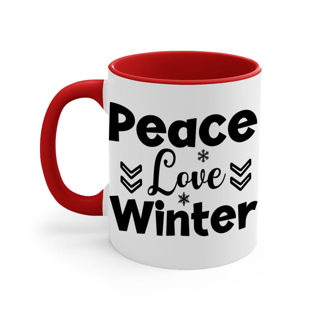 Peace Love Winter333#- winter-Mug / Coffee Cup